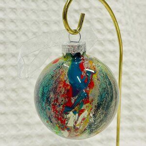 Hand Painted Glass Ornament